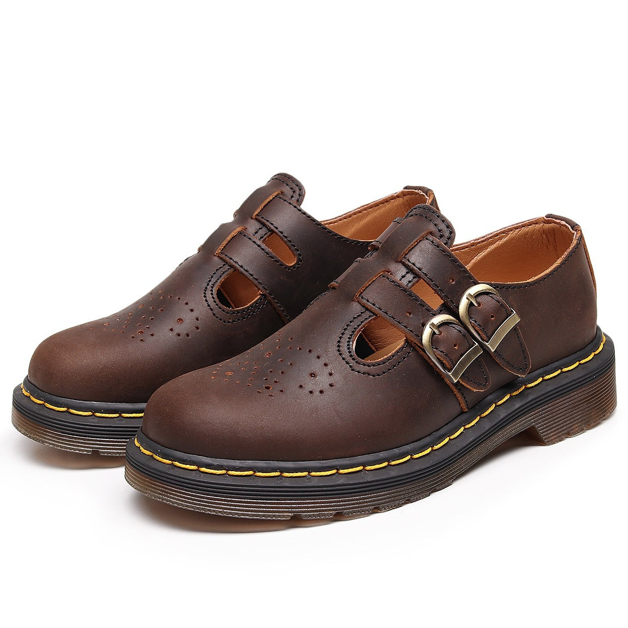 Chaussures Mary Jane en cuir