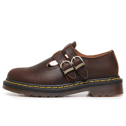 Chaussures Mary Jane en cuir